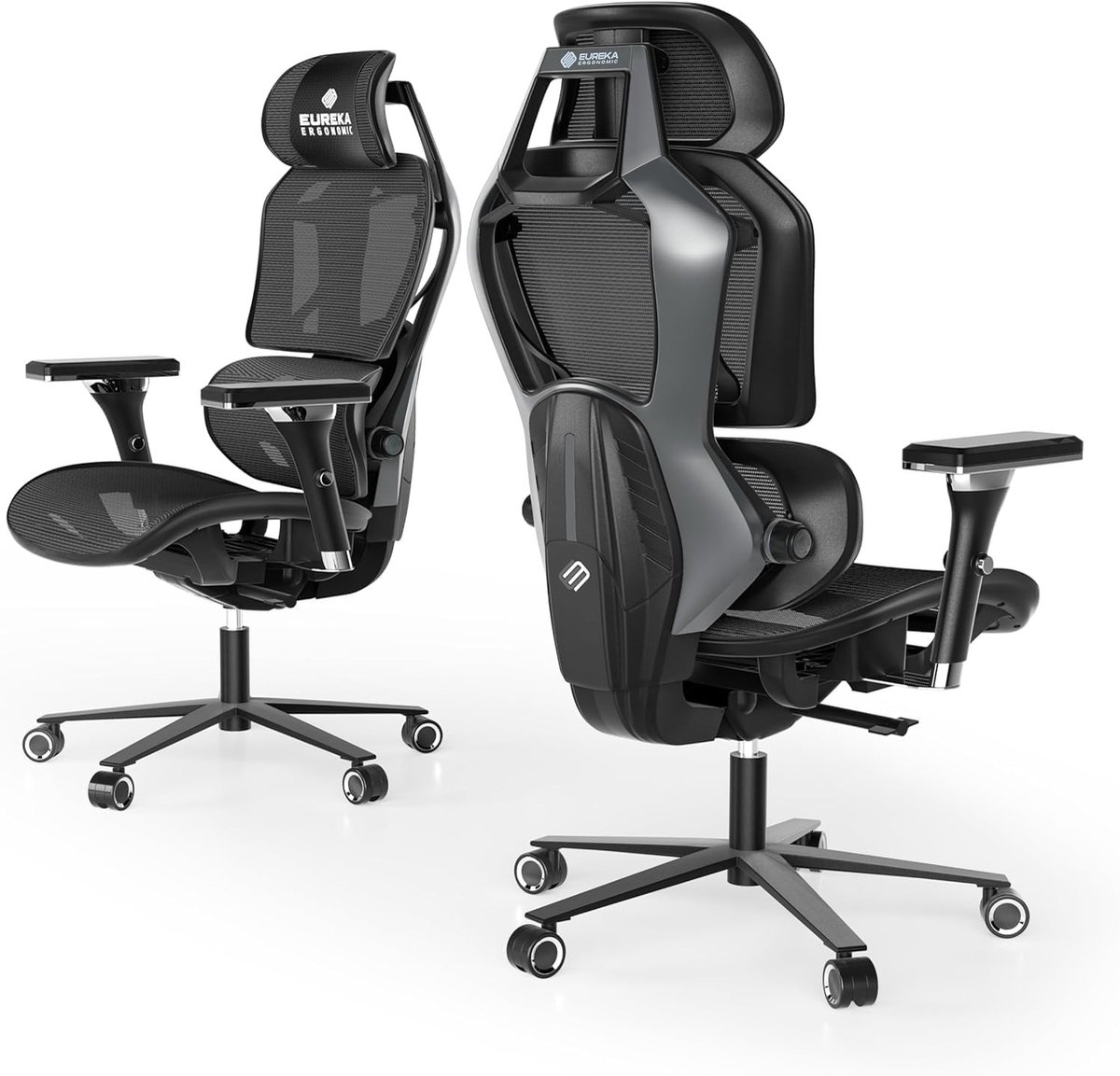 Ergonomische Gaming Stoel met Lendensteun, 4D Armleuningen en Comfort voor Thuis en Kantoor