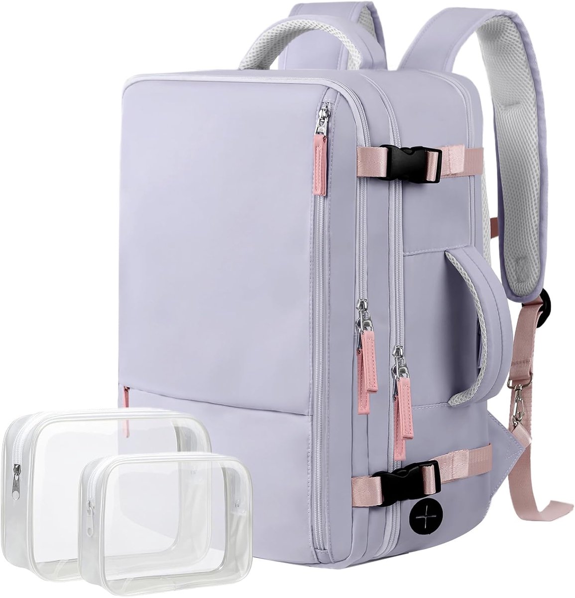 KZQ Waterdichte studenten reisrugzak voor vliegtuigen - 16 inch laptopvak - Casual daypack voor weekenden en wandelen - Grijs