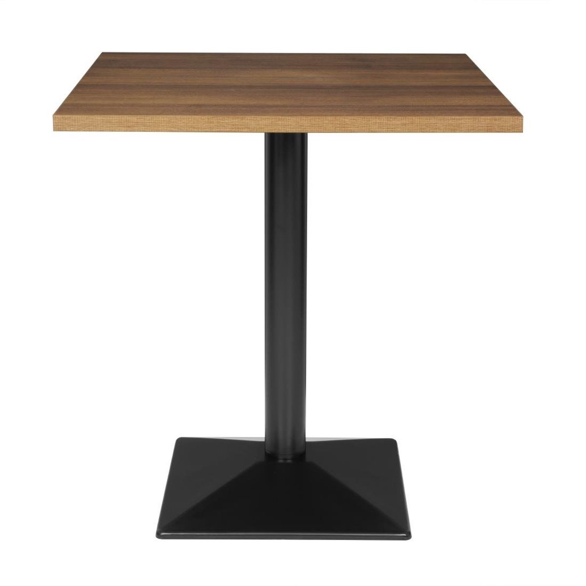 Bolero Complete Vierkante Tafel 700mm Bruin; Zwart