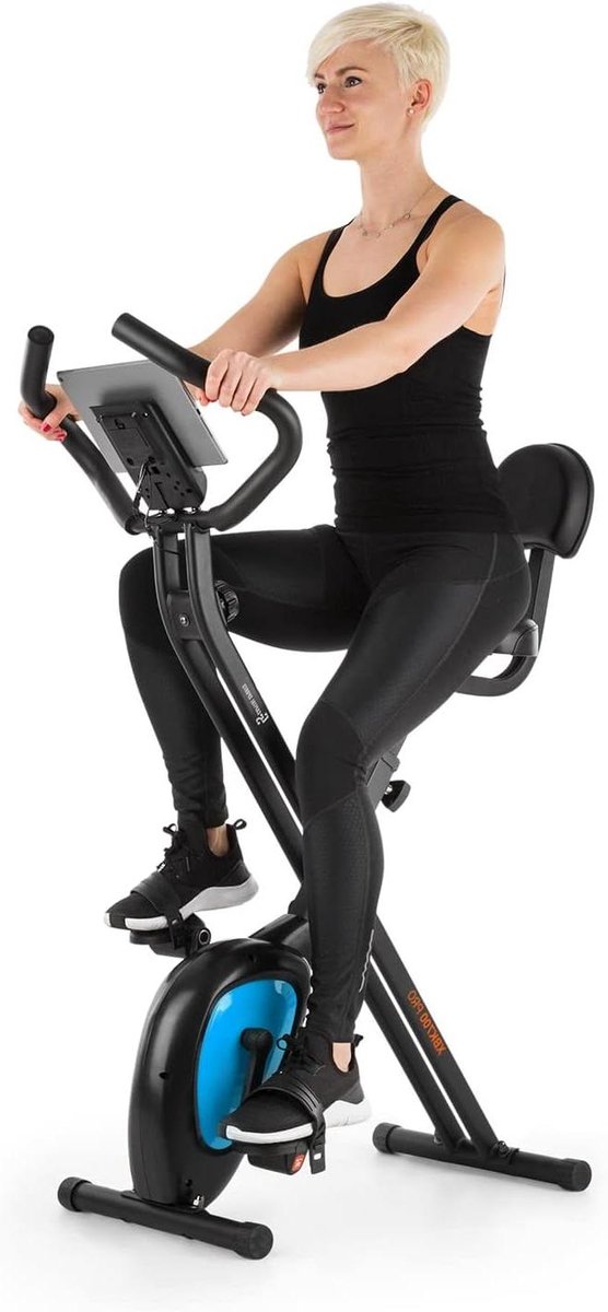 Hometrainer - Fitnessfiets Ergometer - Fitness Thuis - 8 Weerstanden Instelbaar - 1225 cm Lengte - Zwart Groen