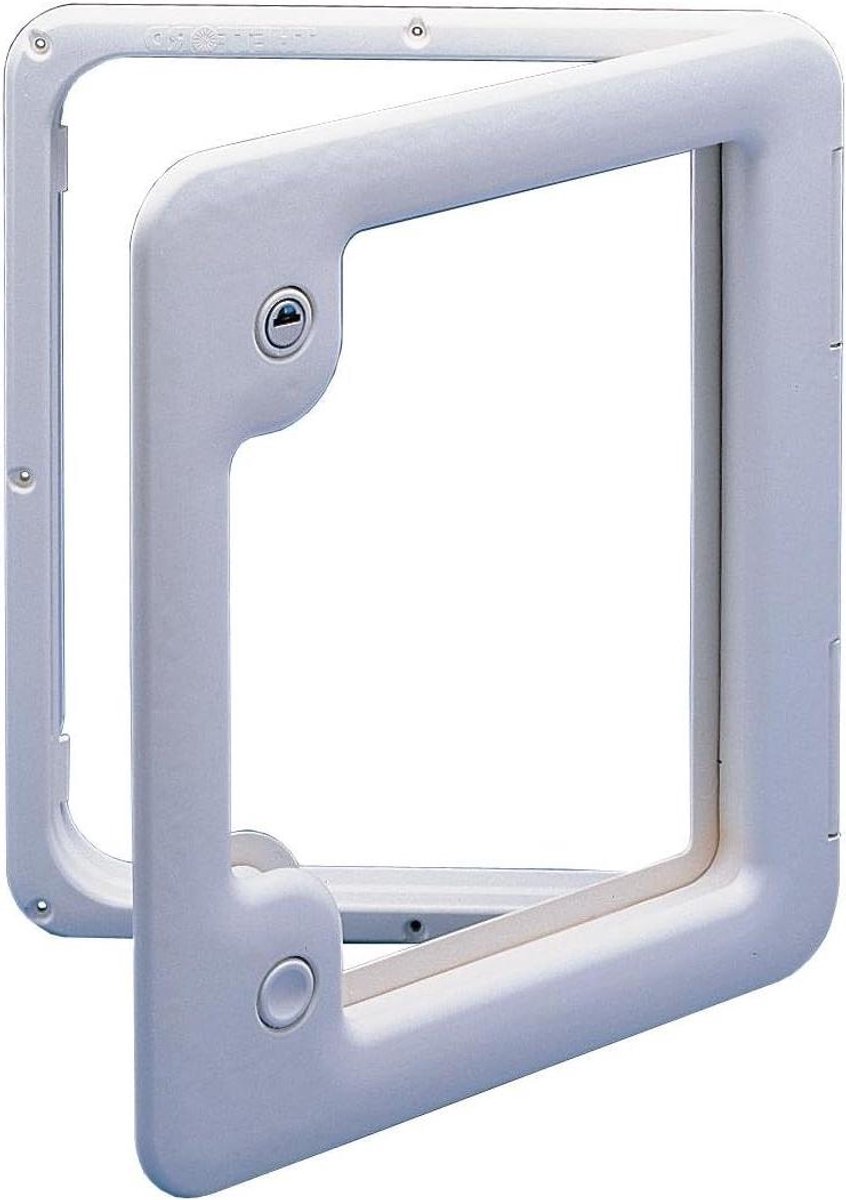 Service Deur - Toegangsdeur Caravan - Extra Toegang Creëren - Waterproof UV-bestendig - 39.7 x 35.2 cm - Grijs