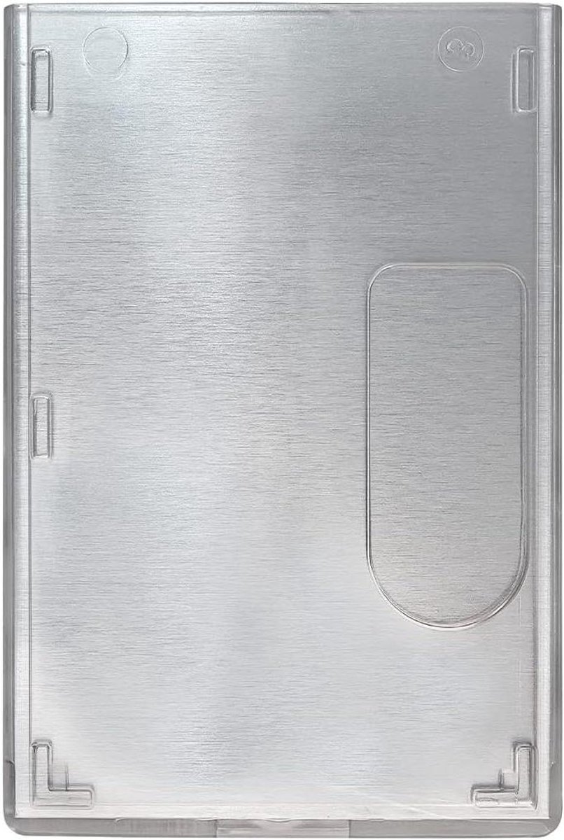 Badgehouder - Kaarthouder Afscherming - Veilig ID Bewaren - RFID Blokkerend - 2 Kaarten - Helder Metallic