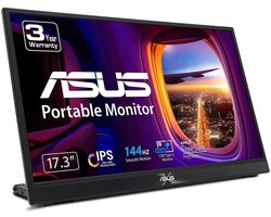 ASUS ZenScreen MB17AHG - Portable Gaming Monitor - FreeSync Premium - 144hz - Kickstand - HDMI-USB C - 17 inch