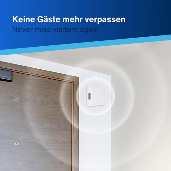 Deurbel Dubbele Klank - Gong Bel - Bezoekers Ontvangen - Mechanisch Geluid - 78 dB - Wit — afbeelding 3