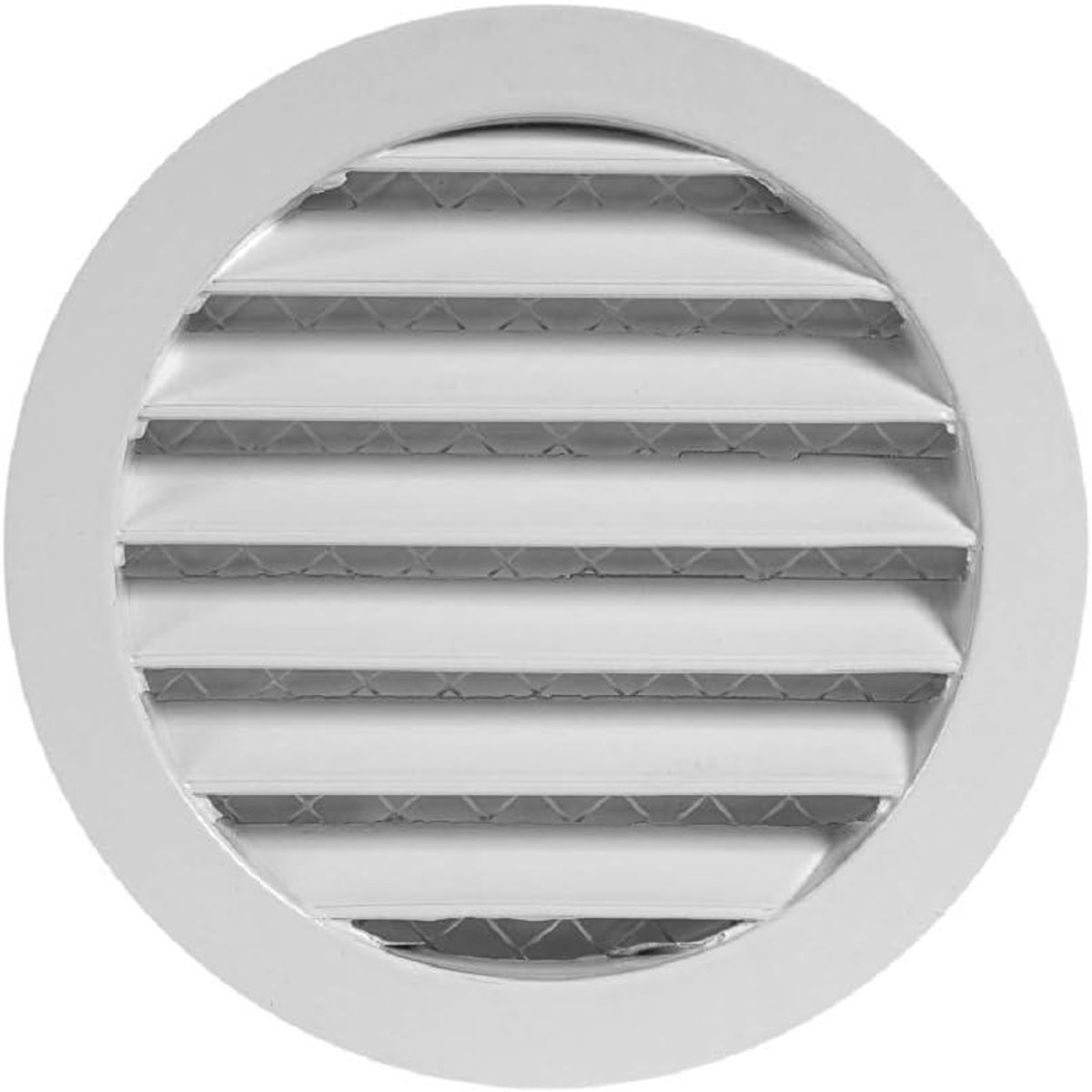 Ventilatie Rooster - Muiswerend Rooster - Luchtcirculatie Verbeteren - Met Insecten Gaas - 160mm Diameter - Wit
