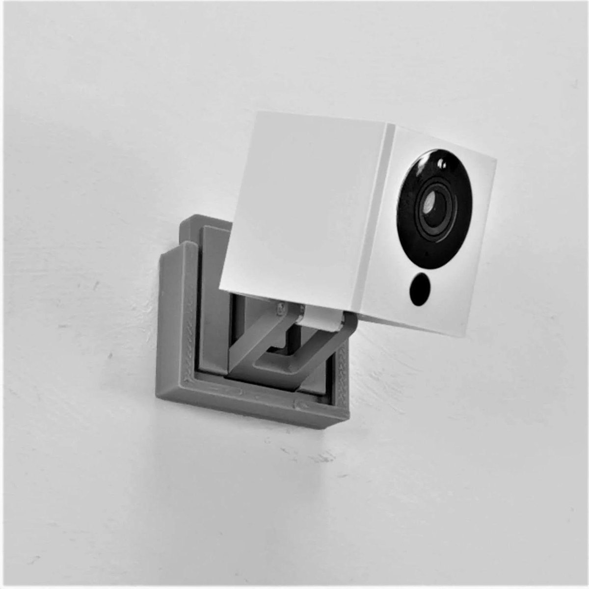 Muurbeugel - Camera houder - Veilige montage - Draaibaar en kantelbaar - 30 gram - Grijs