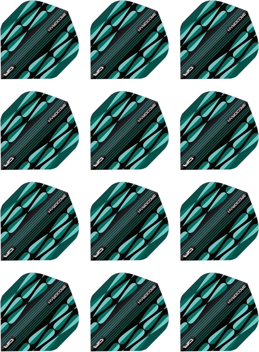 Dart Vleugels - Vliegjes - Darten - Extra dikke kwaliteit - 12 stuks - Turquoise