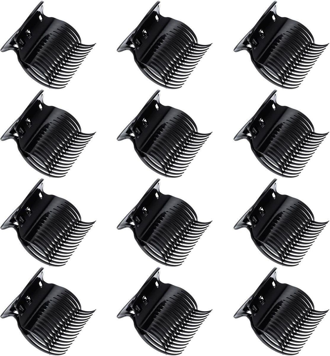 Plastic Haar Krulspelden voor het Stylen van Volumineuze Krullen - 12 Stuks Lichtgewicht Accessoires voor Thuis en Reizen, Perfect voor DIY Bruidskapsels