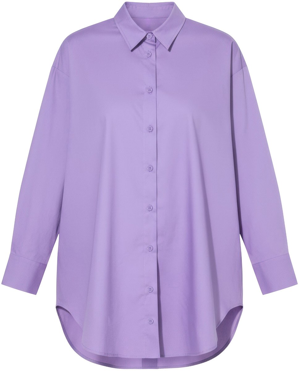 Studio Untold - Dames - Blouse oversized knoopsluiting op de achterkant - Purper - Maat 46+