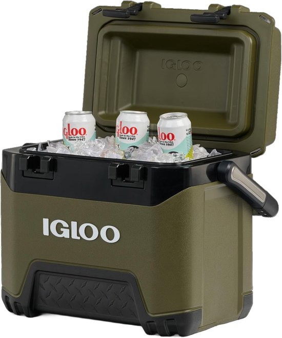 Thijox - IGLOO BMX 25 Koelbox 24L – stevige en lichtgewicht outdoor koelbox met sterke isolatie voor camping, vissen, festivals, werk en outdoor activ — afbeelding 4