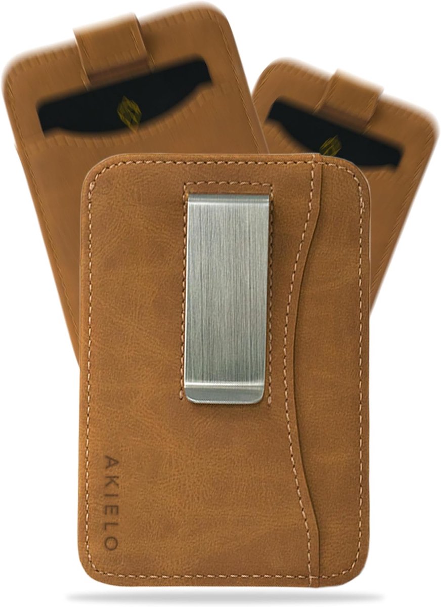 Thijox - AKIELO RFID Blokkerende Kaarthouder en Geschenkdoos – Compacte Dunne Minimalistische Portemonnee voor Kaarten – Ideaal voor Dagelijks Gebruik