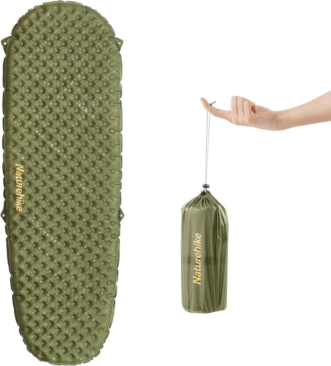 Thijox - Ultralichte Zelfopblazende Campingmat 3.5 R-Value voor 4 Seizoenen, Duurzaam Luchtbed met Opblaasbare Zak, Perfect voor Kamperen, Buitenleven
