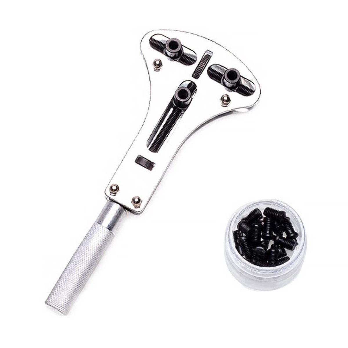 Dailygoods - Horloge Reparatie Tool Kit - 3 Punt Wrench - Verstelbare Back Case Opener - 55mm - Batterij Vervanging - Geschikt voor Horloges - Topkwal...