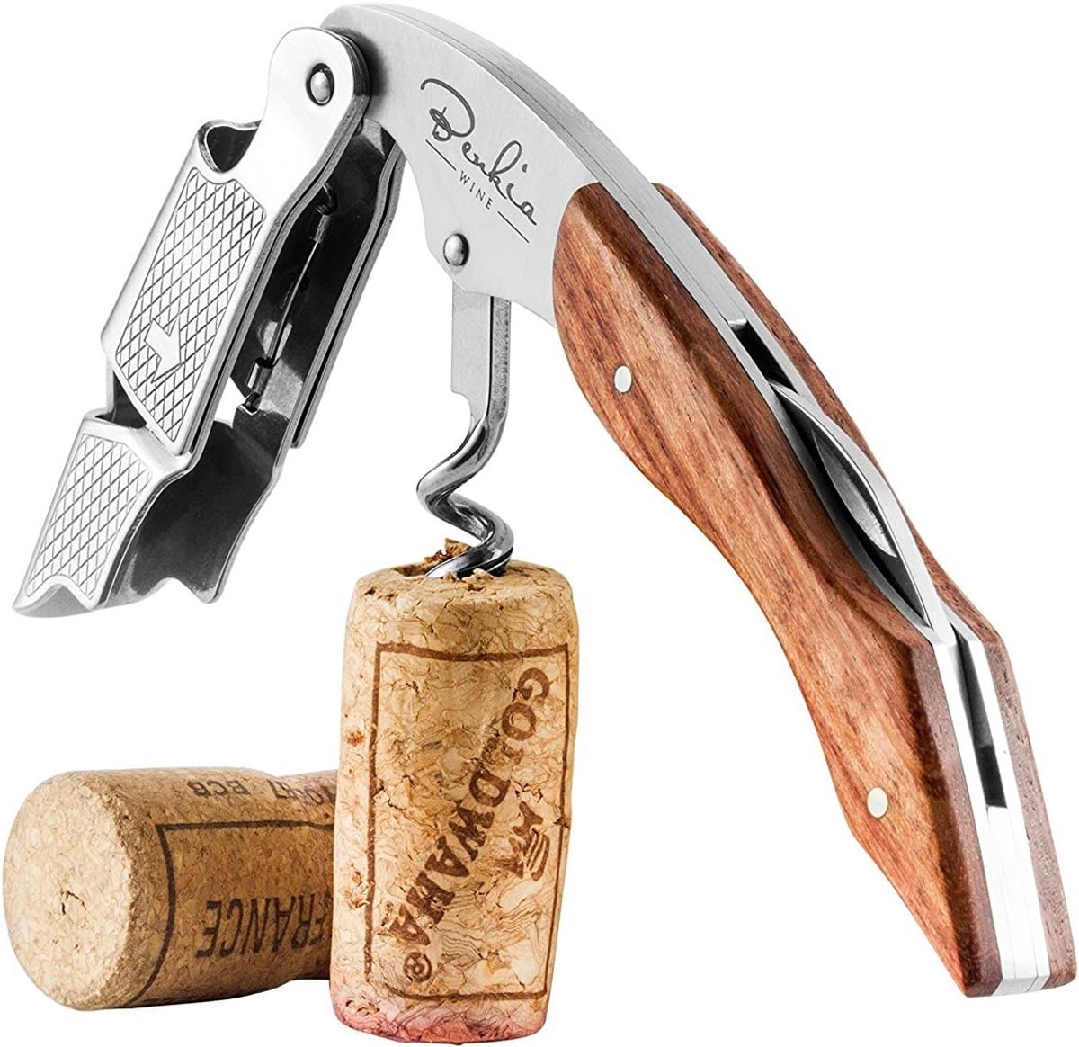 Thijox - Professionele Kelnersmessen - Obersmes van Roestvrij Staal met Flesopener & Foliesnijder - Gastronomische Kwaliteit - Perfect voor Feest, Keu
