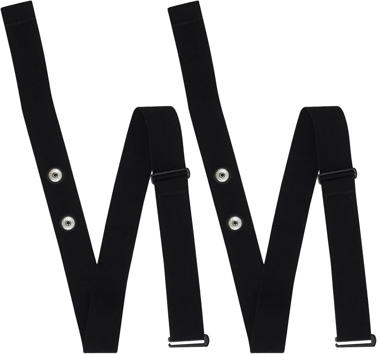 Thijox - Verstelbare elastische hartslagmeter band 70-110 cm, compatibel met ANT+ en Bluetooth, voor fitness, hardlopen, fietsen, zwart