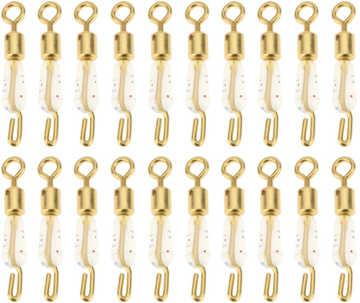 Dailygoods - 50 stuks Gouden Spot Snelle Schakel Wartels voor Voerbakken