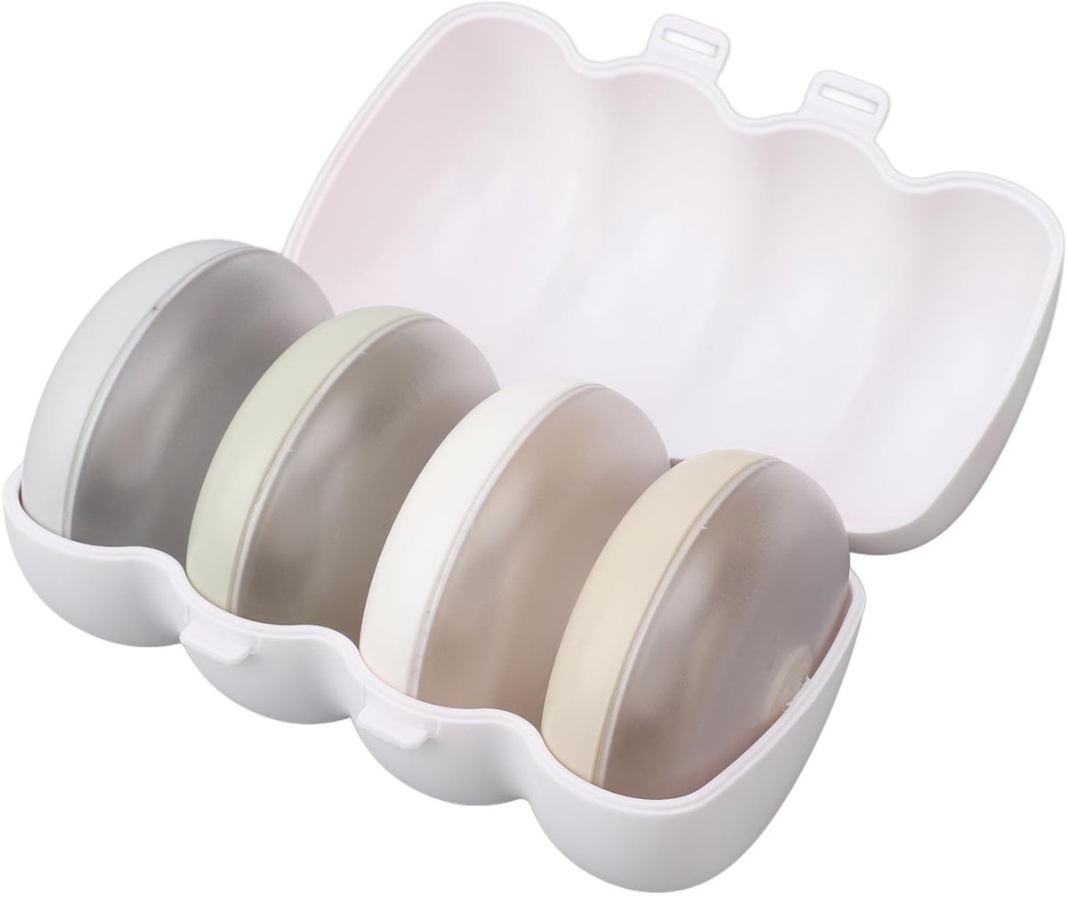Dailygoods- Reispods 4 Stuks - Toilettartikelen - Reisaccessoires - Lotionflessen - Draagbaar - Duurzaam PP-materiaal - Gemakkelijke dosering - Reisflessen
