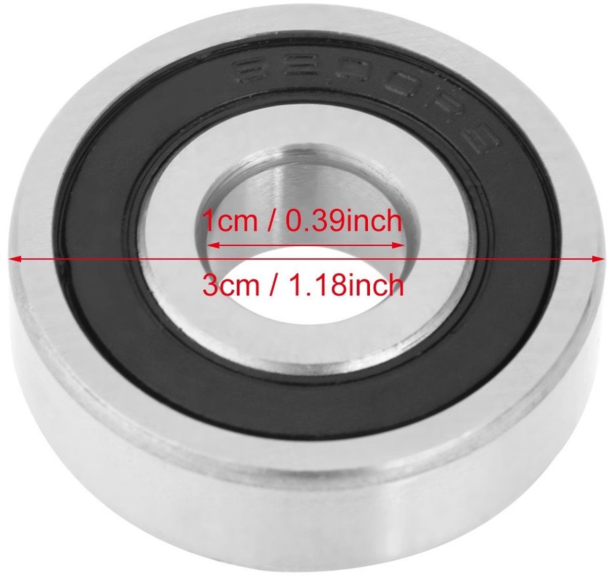 Dailygoods- Kogellager 10PCS - Dubbel Rubber Afgedicht - 10*30*9mm - Hoogwaardige Staal - Miniatuur Kogellagers - Voor 10mm As/Rod