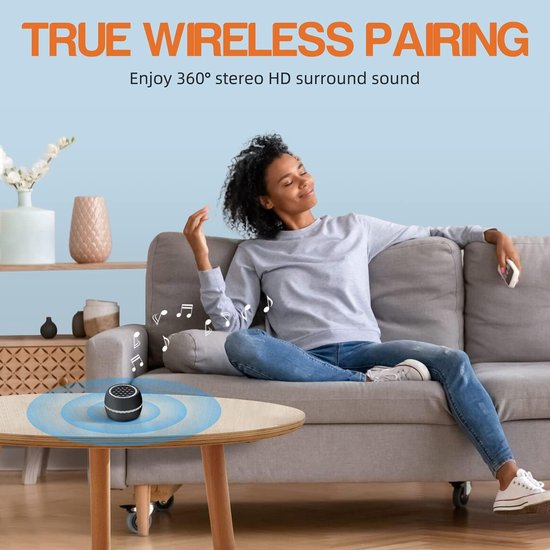 Mini-draagbare draadloze Bluetooth-luidspreker met krachtige 3W-stereo - 12 uur batterijduur - klein en draagbaar - geschikt voor smartphone/tablet/computer.L van MINI — afbeelding 2
