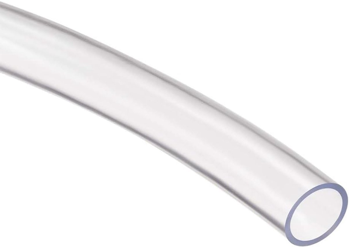 Flexibele PVC slang 15mm ID 18mm OD - Lichtgewicht plastic buis voor water, olie en luchttransport - 1 meter lengte