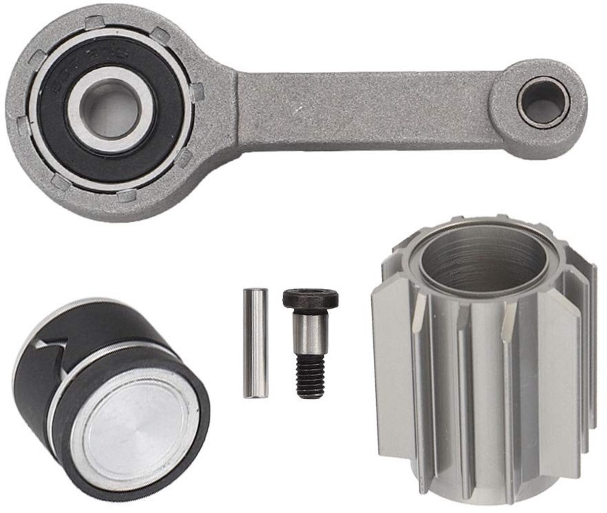 Dailygoods- Cilinderreparatieset Roestvrij Staal - Luchtvering Compressor - Geschikt voor LR3/Discovery MK 3/4 - Inclusief Zuigring/Glijring - Eenvoudige Installatie - Hoogwaardige Kwaliteit - Compressorreparatieset