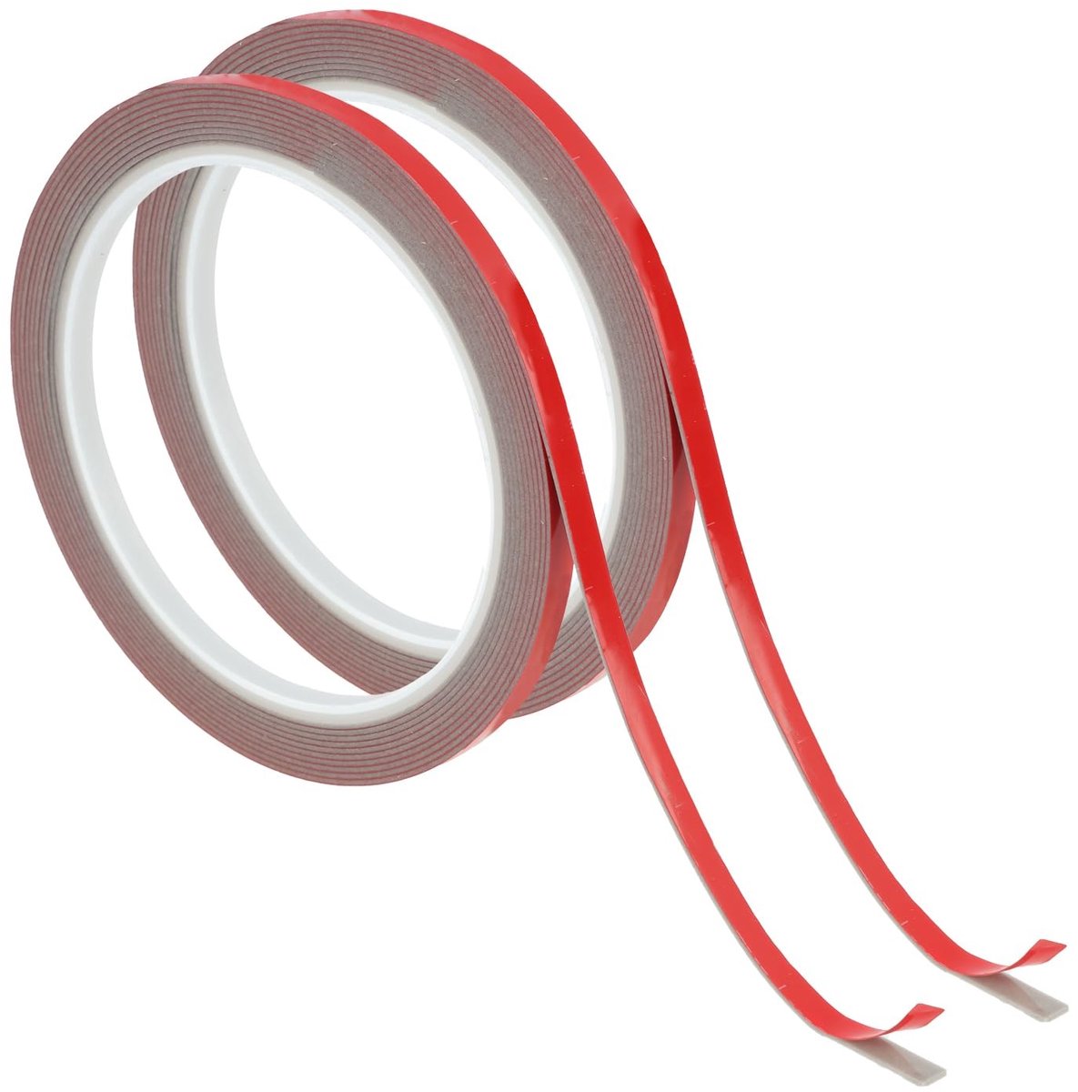 Dailygoods- Plakband Dubbelzijdig Extra Sterk - Waterdicht - Hittebestendig - 5 mm x 3 m - Set van 2 Rollen - Voor Auto/Huis - Tape