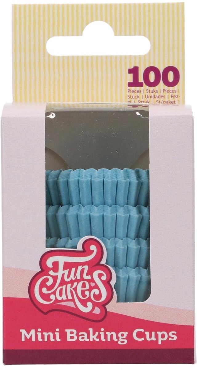 FunCakes Mini Baking Cups Lichtblauw pk/100
