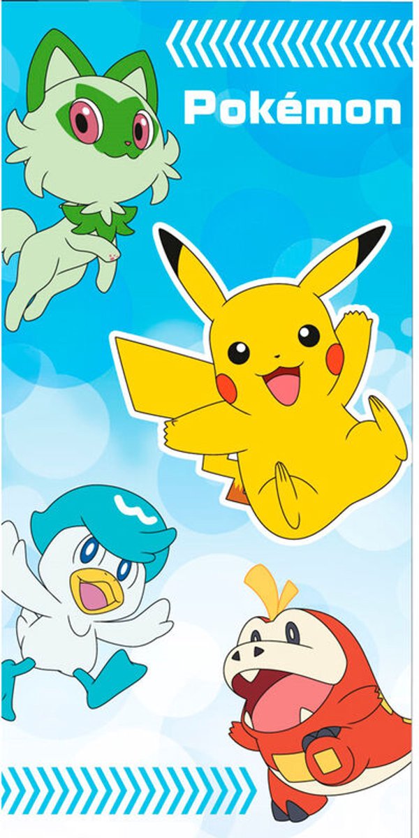 Pokémon handdoek - strandlaken - microfiber - sneldrogend - Pikachu - 140x70cm