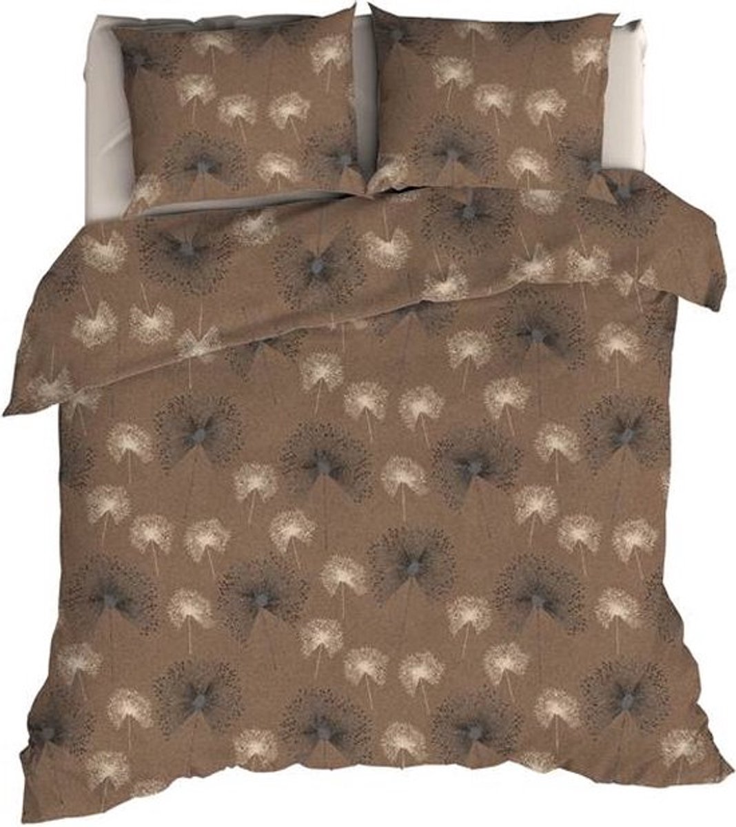 Romanette Tramonti Dekbedovertrek - Eenpersoons - 140x200/220 cm - Taupe