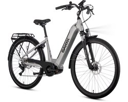 SAXXX 28 inch Stads E-bike - 250W Middenmotor - 95% Vooraf Geassembleerd - 36V 540Wh Geïntegreerde Uitneembare Accu - Tot 100km Actieradius - SHIMANO Deore 10 Versnellingen - Hydraulische Schijfremmen - SR SUNTOUR Verende Voorvork