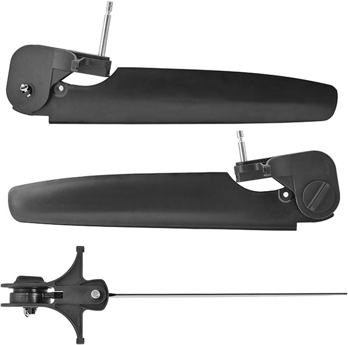 Kayaktail Roderbesturingssysteem voor Stabiliteit en Controle onder Windige Omstandigheden - Nylon en RVS, 45mm en 80mm