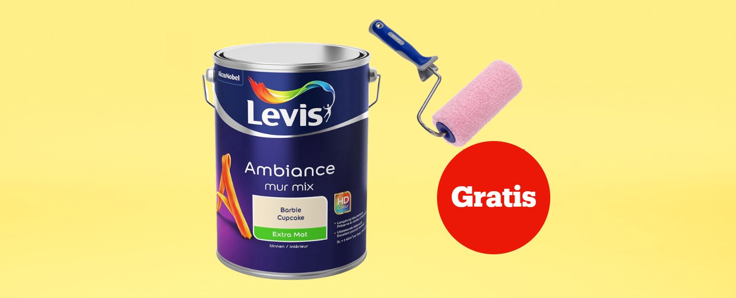 Gratis muurverfset bij