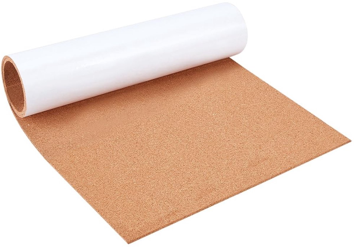 Dailygoods- Kurkrol 30 x 60 cm - Zelfklevende Kurkmat 3 mm - Wanddecoratie - Doe-het-zelf Ambachten - Sterke Kleefrug - Creatieve Ervaring - Kurkplaat