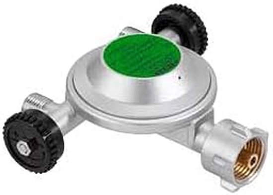 Combi-drukregelaar met dubbele afsluitklep voor camping en camper van Merkloos — afbeelding 2