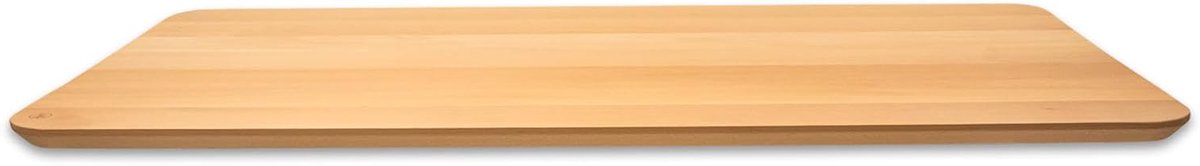 Massief Houten Bureaublad Beuken, Zwitserse Rand (70x160 cm)