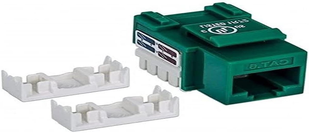 UTP Keystone Jack - Netwerk Connector - Netwerk Installatie - Cat6 UTP - 10 x 7 x 2 cm - Groen