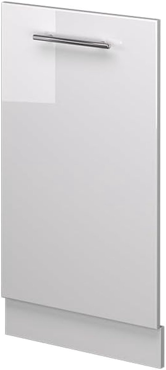 Vaatwasserfrontpaneel Keukenfront Paneel Keuken Completeren Hoogglans Afwerking 45 cm breed Wit