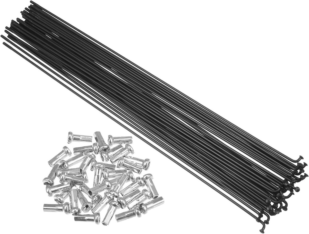 Fiets Spaken - Fietswiel Spaken - Fietsreparatie - Koolstofstaal - 14G 248mm - Zwart