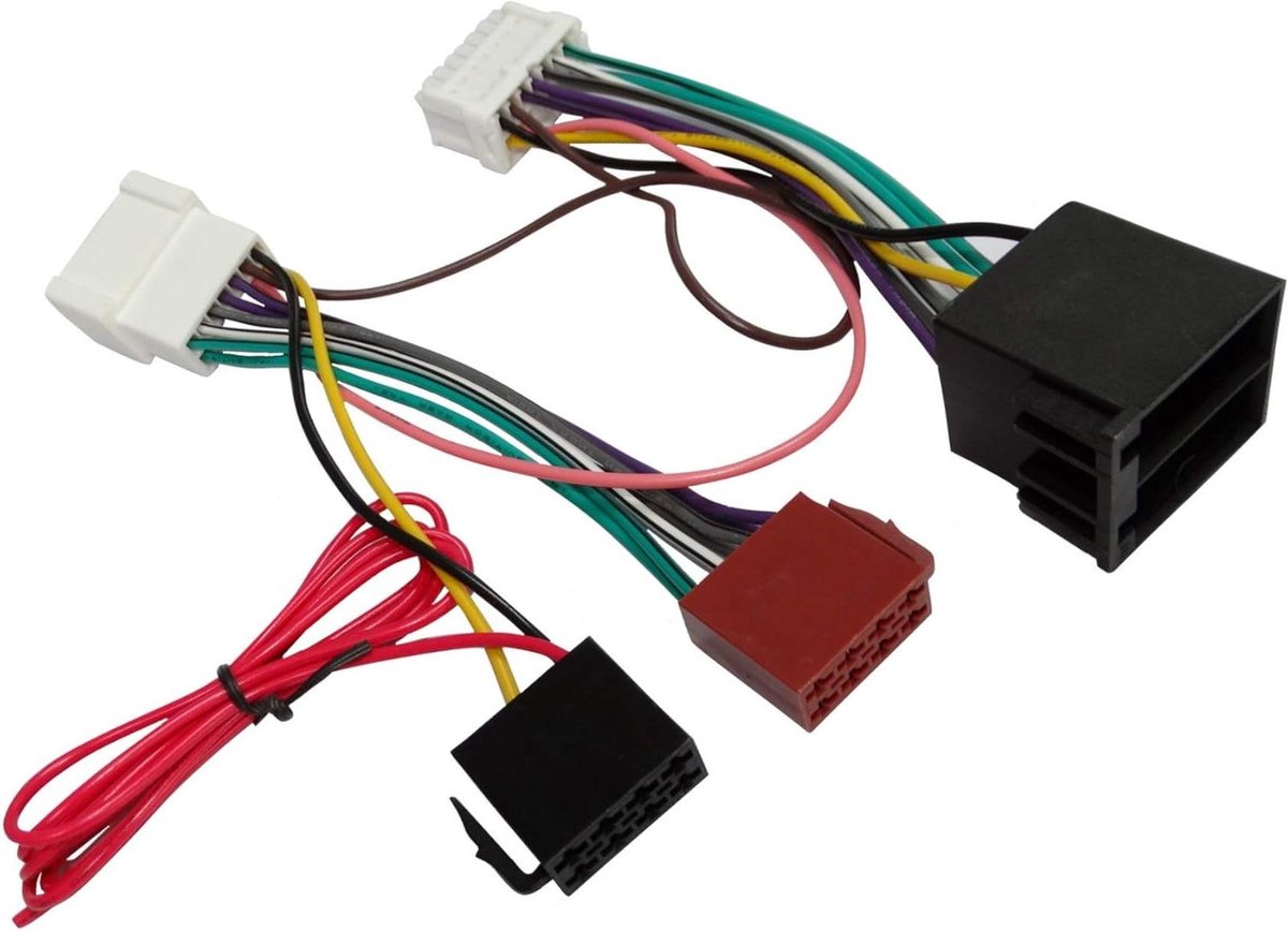Kabelboom Autoradio - Adapterkabel Handsfree - Auto Audio Installatie - Specifiek Voertuigmodel - 23.4 x 12.2 x 2.8 cm - Zwart