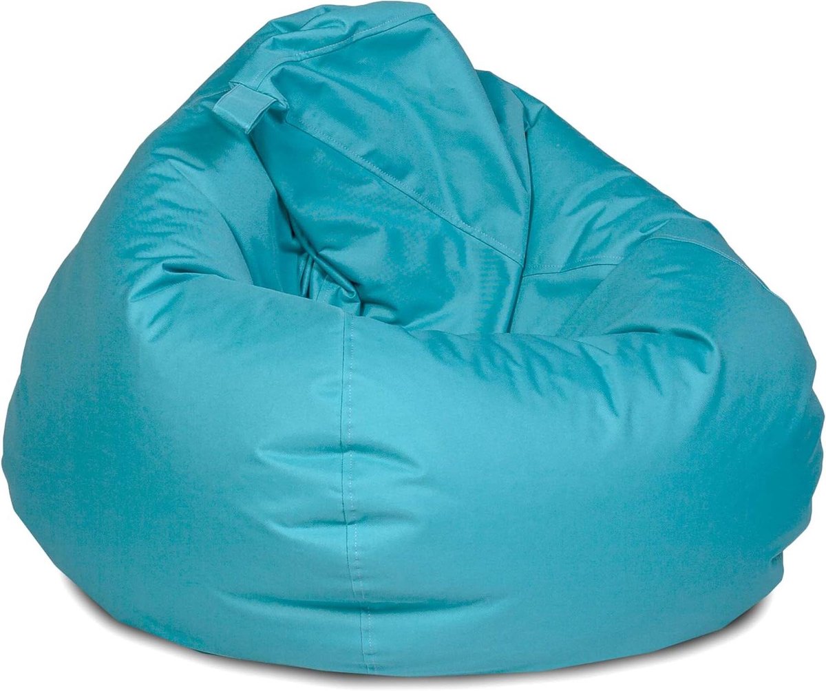 Zitzak - Poef Zetel - Ontspanning Binnen Buiten - Vuilafstotend Polyester - 90 x 90 x 110 cm - Lichtblauw