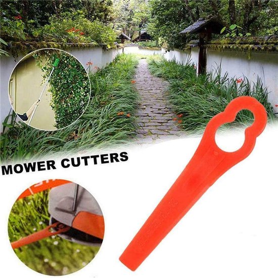 Reservemaaier Mesjes - Grastrimmer Bladen - Gazon Onderhoud - Kunststof Materiaal - 100 stuks - Rood — afbeelding 2