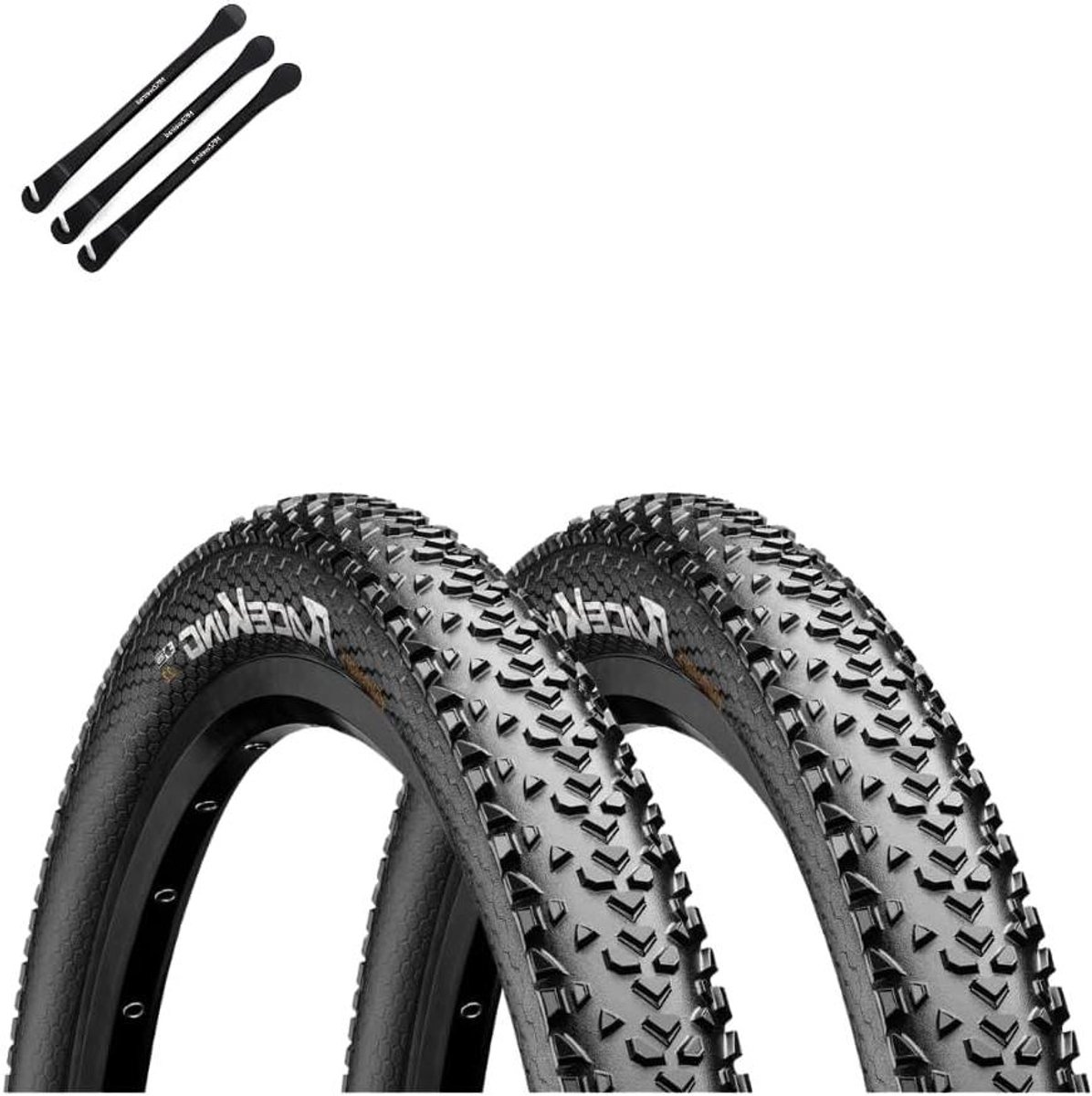 Fietsbanden Set - Banden met Binnenband - Mountainbiken - Open Profiel - 29 Inch - Zwart