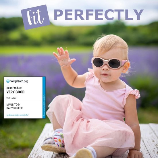 Zonnebril Baby Jongen Meisje 0-1.5 Jaar Flexibel 100% UV Bescherming Verstelbare Band van Merkloos — afbeelding 4