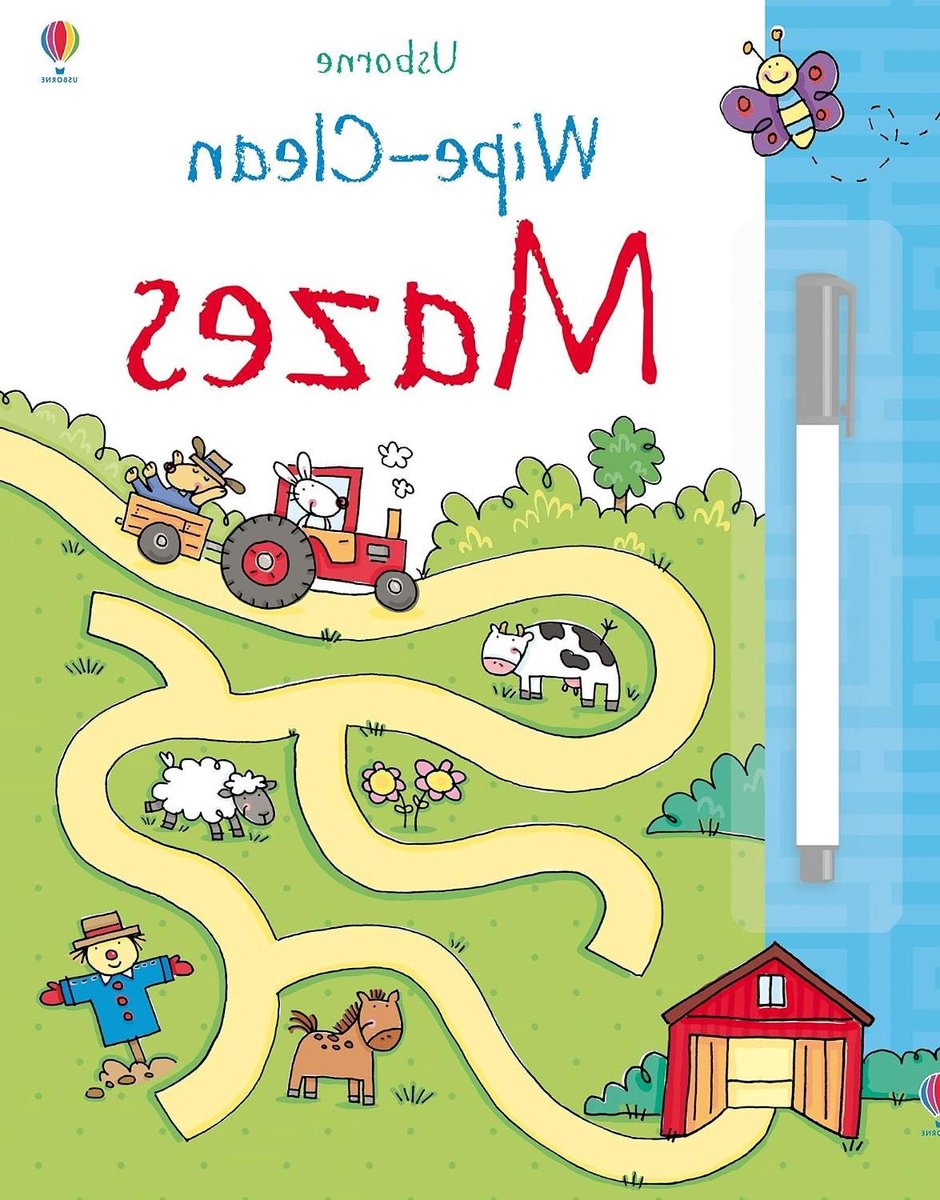 Wipe-Clean Boek - Puzzelboek Tekenboek - Leren en Spelen - Herbruikbaar - Niet gespecificeerd - Meerdere kleuren