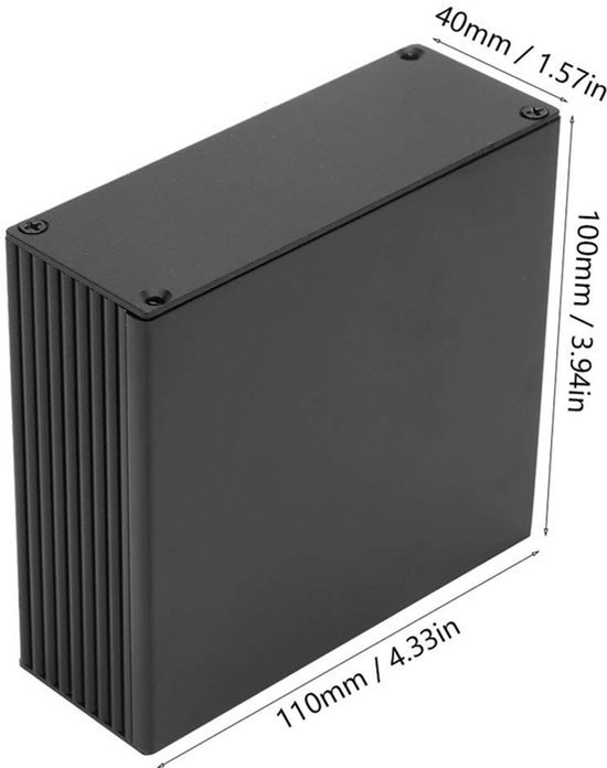 Allecto - Printplaat Instrument Box - Elektronische Project Behuizing - Aluminium Koelbox - DIY Project Case - Duurzaam en Makkelijk Aanpasbaar - G... van Merkloos — afbeelding 2