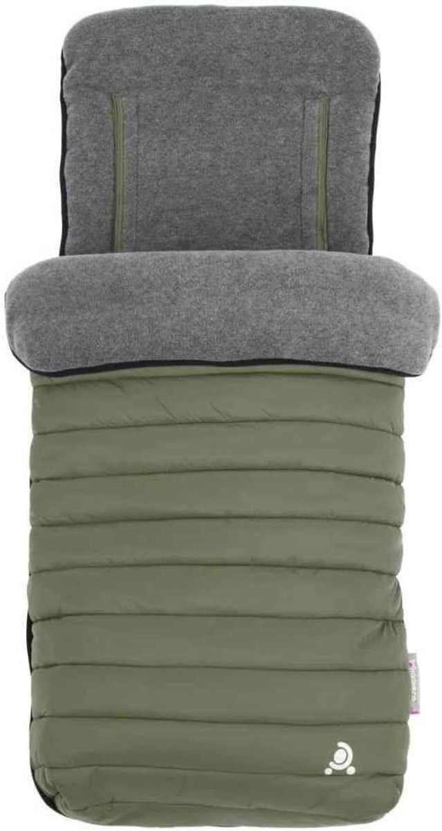 Voetenzak en Voering - Baby Comfi-Snug - Baby Warm Houden - 2-in-1 Ontwerp - 90 x 44 cm - Khaki