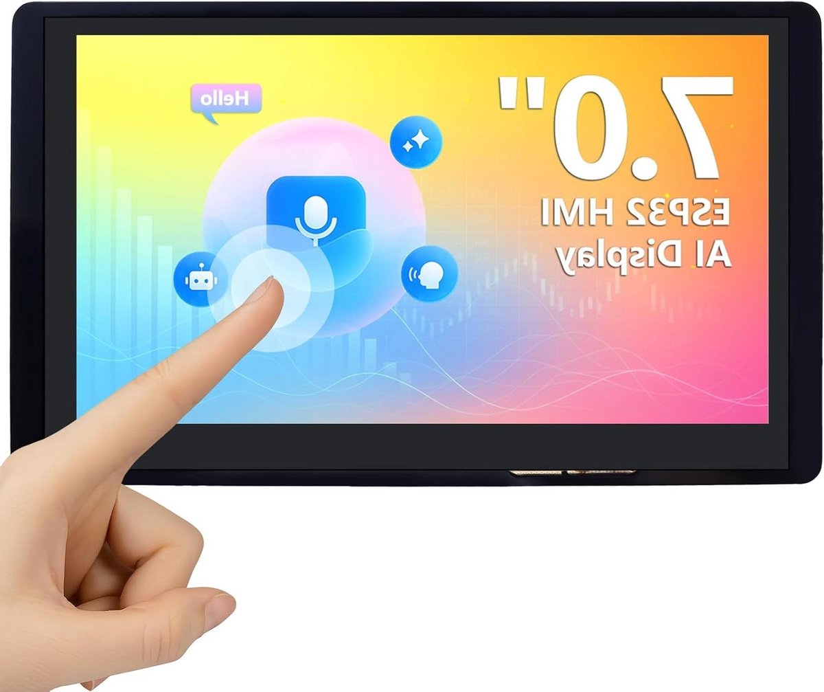 ESP32 Touchscreen Monitor - HMI Display - Domotica Projecten - AI Spraakbesturing - 7 Inch 800x480 - Zwart