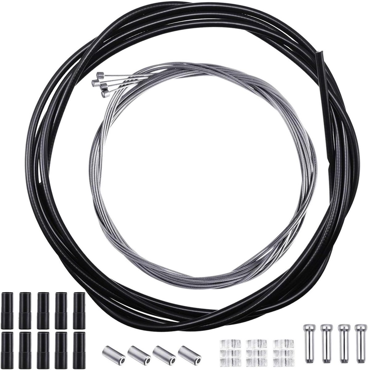 Fiets Remkabel Set - Remkabels Fietsen - Fiets Onderhoud - Hoogwaardige Materialen - 1.1m 1.7m 1.55m 2.1m - Meerkleurig