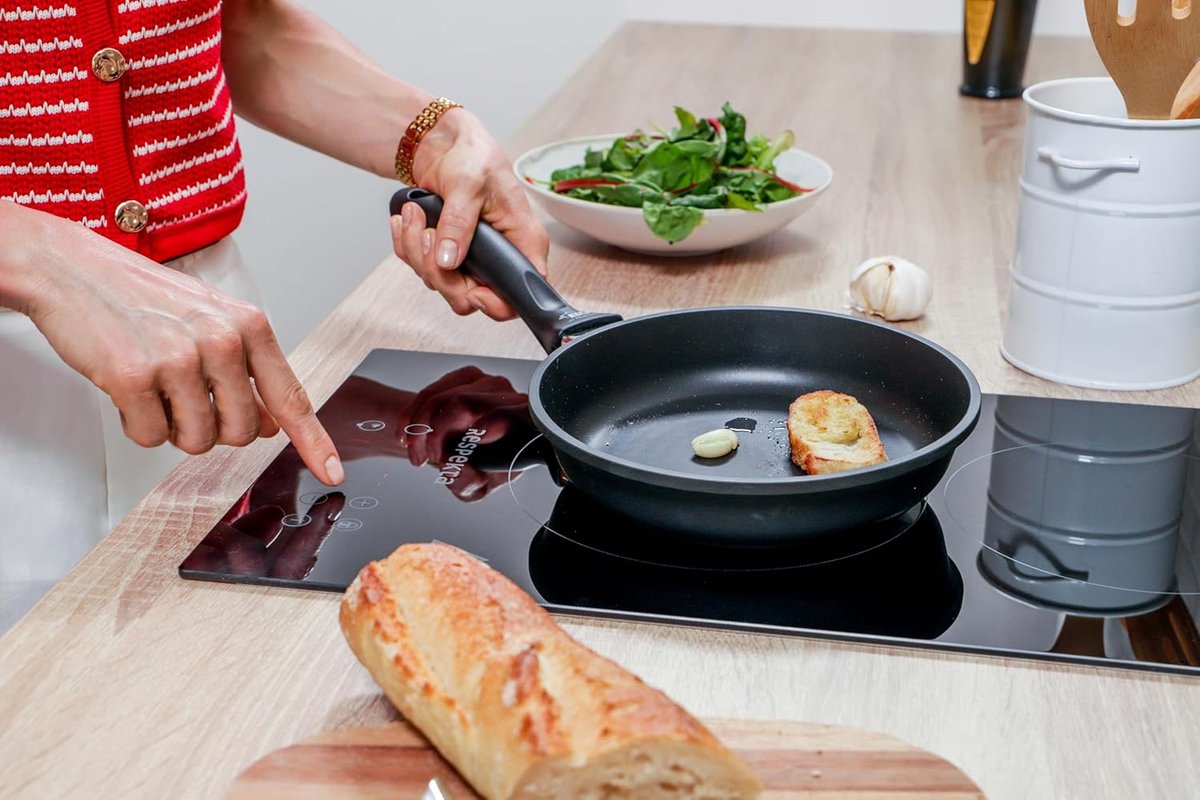 Keramische Kookplaat - Glazen Kookplaat Kookplaat - Snel Koken - Touch Control - 30 cm - Zwart