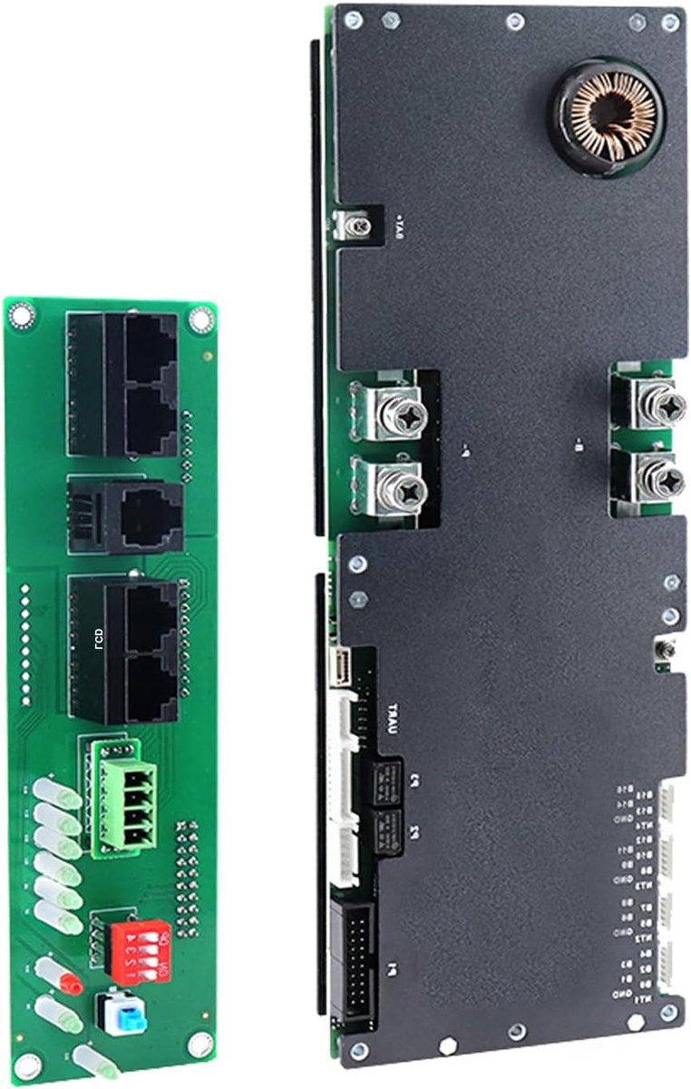 Omvormer BMS - Batterij Management Systeem - Energieopslag Beheer - UART voor Nieuw Display - 150A - Zwart